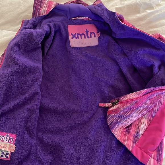 Pink and purple XMTN raincoat - Picture 3 of 3
